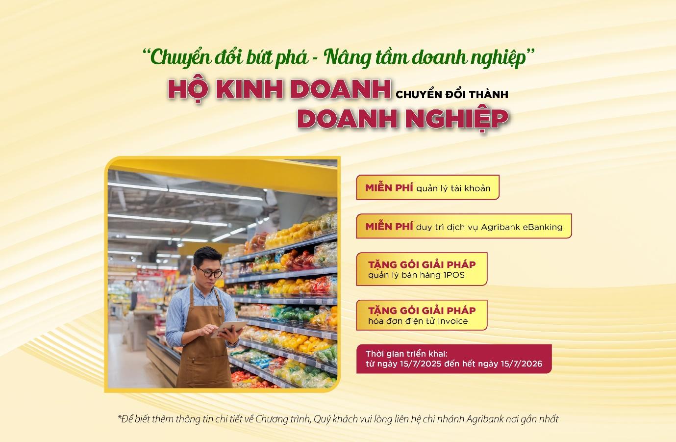 Agribank đồng hành cùng hộ kinh doanh: Kê khai thuế dễ dàng – Chuyển đổi doanh nghiệp vững vàng - Ảnh 1