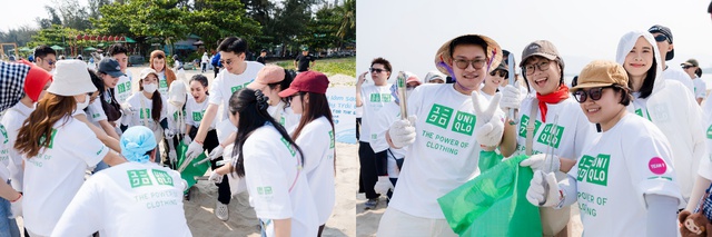 200 nhân viên UNIQLO Việt Nam chung tay làm sạch bãi biển Hà Khê - Ảnh 1