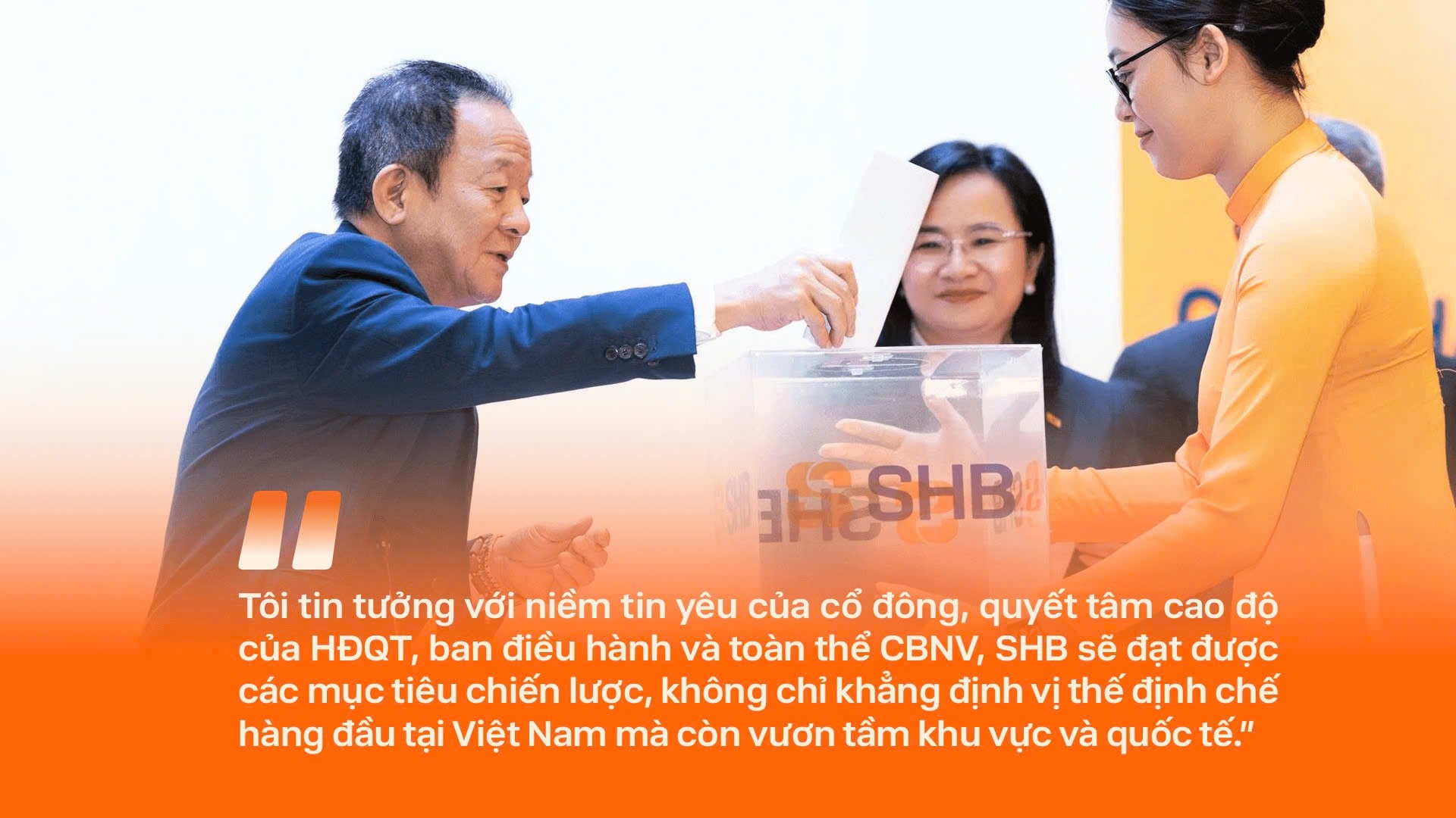 Những câu nói ấn tượng của Chủ tịch HĐQT SHB Đỗ Quang Hiển tại ĐHĐCĐ 2026 - Ảnh 2