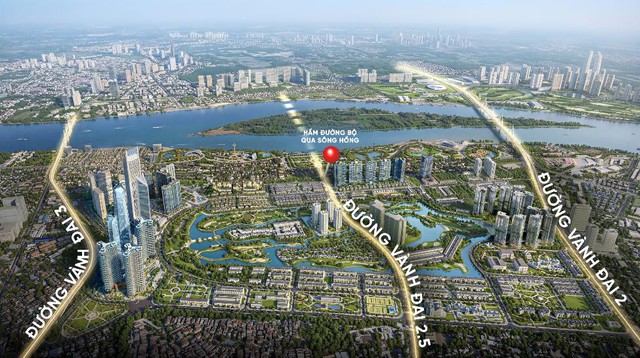 Toàn cảnh khu vực sẽ xây hầm vượt sông Hồng: ngay tại Ciputra, kế cận dự án hàng hiệu của Sunshine Group - Ảnh 2