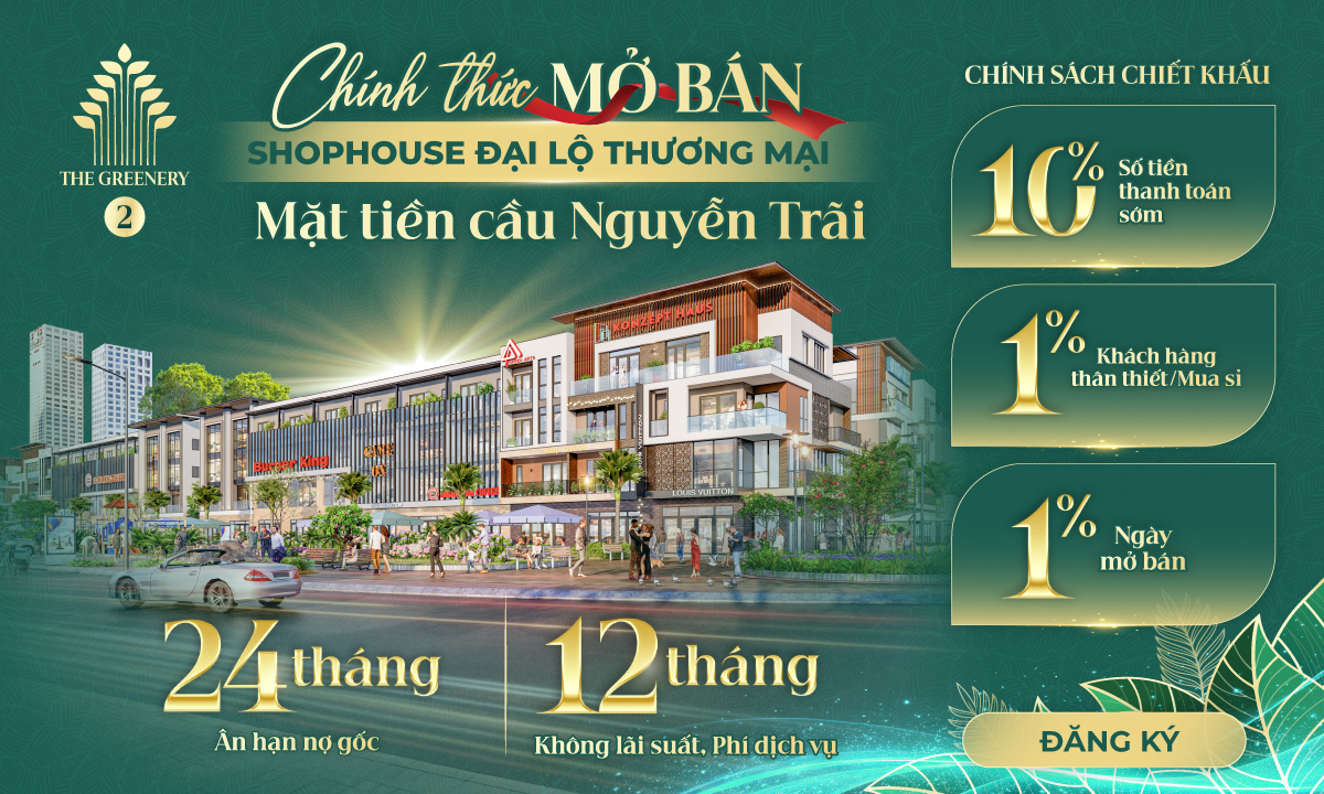The Greenery 2 mở nhận giữ chỗ: chỉ 52 căn shophouse mặt tiền cầu Nguyễn Trãi - Ảnh 4