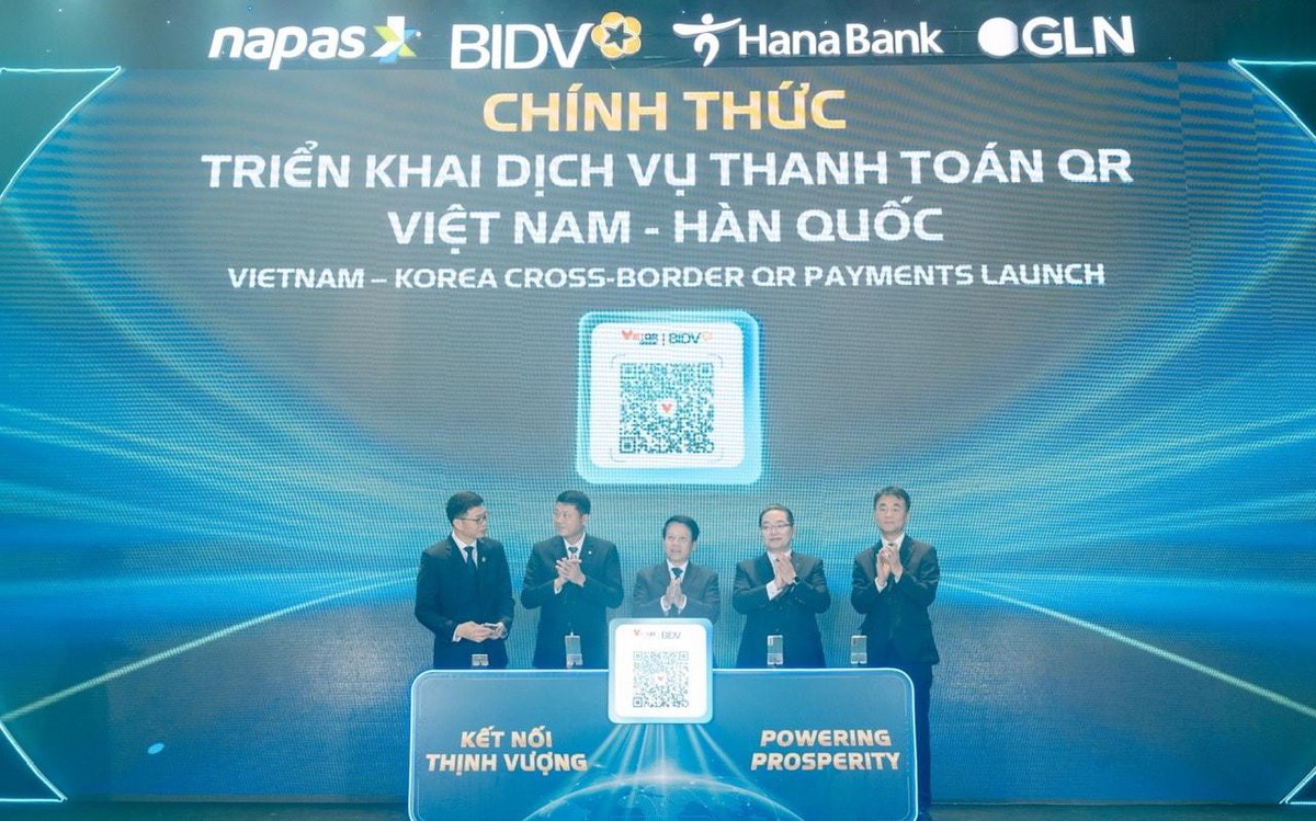 BIDV, Hana Bank và các đối tác triển khai dịch vụ thanh toán QR Việt - Hàn