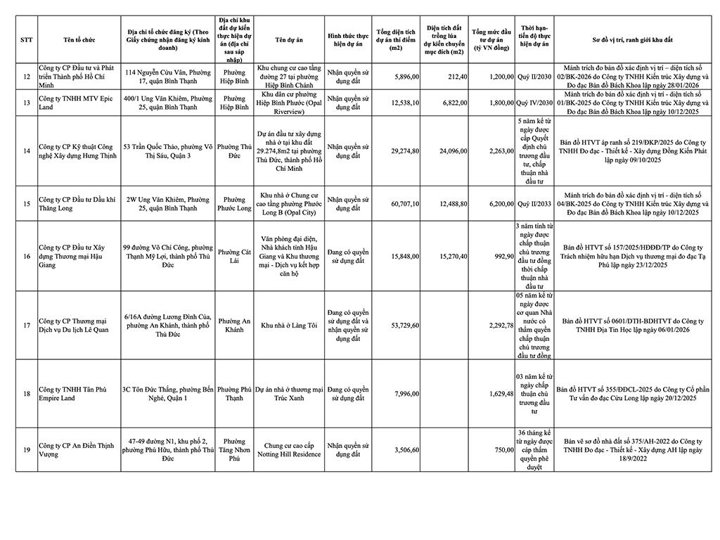 TPHCM 'chốt' danh sách 28 khu đất thí điểm làm dự án nhà ở thương mại - Ảnh 2