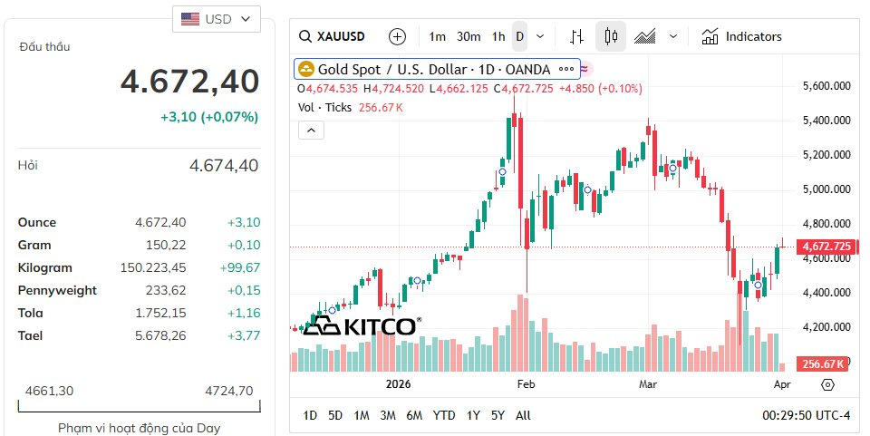 Quỹ vàng lớn nhất thế giới trở lại “gom hàng” khi giá tăng mạnh - Ảnh 2