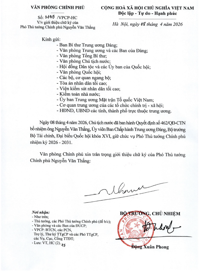 Giới thiệu chữ ký của Thủ tướng và các Phó Thủ tướng Chính phủ nhiệm kỳ 2026-2031 - Ảnh 6