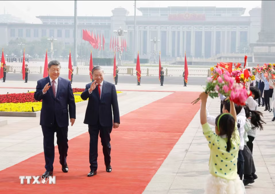Việt Nam - Trung Quốc ra Tuyên bố chung nhân chuyến thăm của Tổng Bí thư, Chủ tịch nước Tô Lâm - Ảnh 1