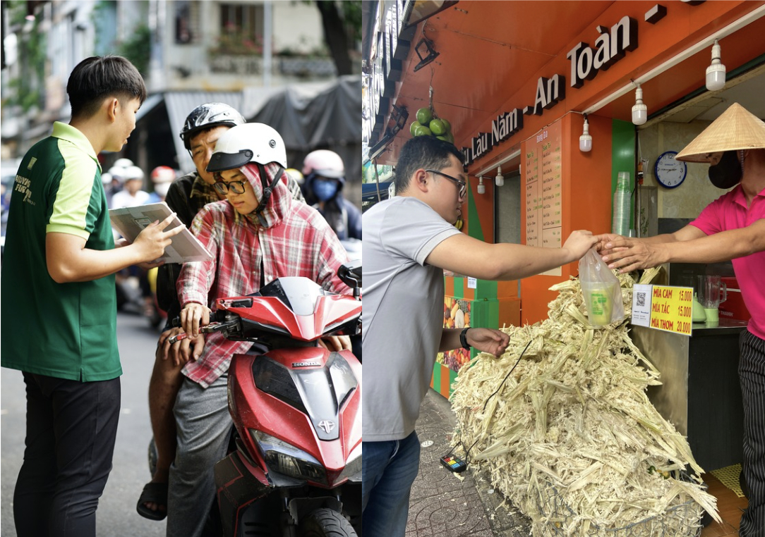 Clip: Bán 500 ly thu hàng triệu đồng mỗi ngày, chủ xe nước mía, nước dừa tại TP.HCM thuê thêm người vẫn làm không xuể - Ảnh 4