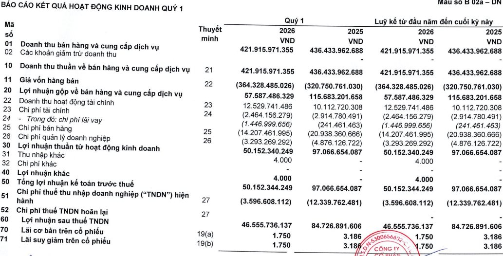 Vì sao lợi nhuận công ty nhà Hóa chất Đức Giang "bốc hơi" một nửa so với cùng kỳ? - Ảnh 1