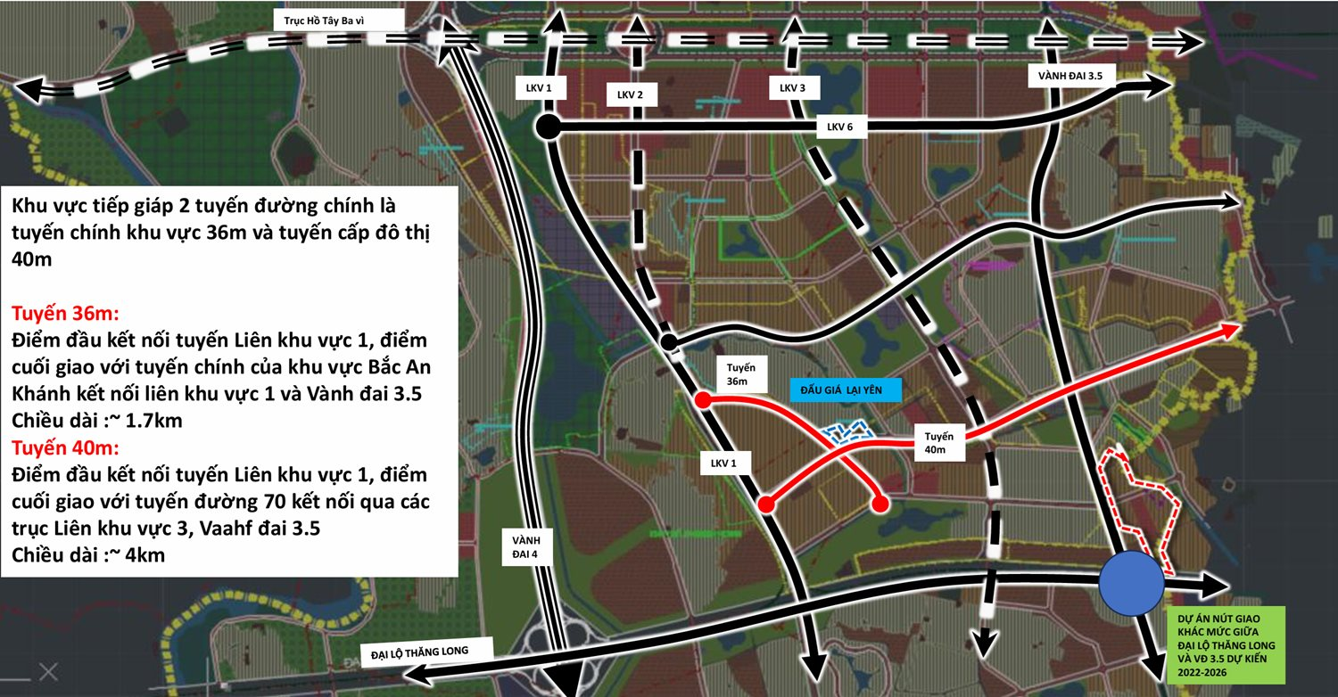 Loạt tuyến đường quan trọng đi qua khu đô thị Bắc An Khánh đang được thúc tiến độ triển khai, hàng nghìn căn biệt thự hưởng lợi - Ảnh 2