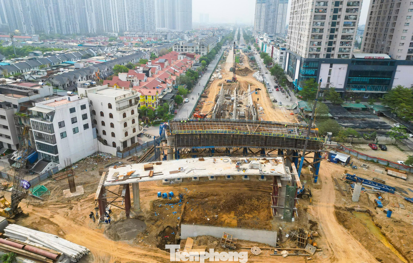 Nút giao nghìn tỷ Vành đai 3,5 - Đại lộ Thăng Long dần thành hình - Ảnh 4