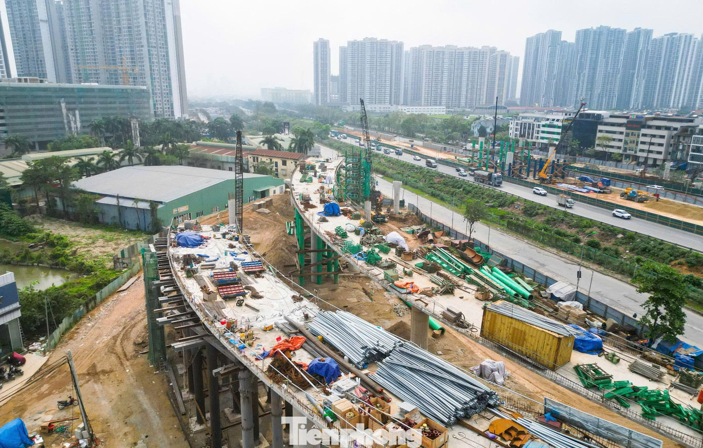 Nút giao nghìn tỷ Vành đai 3,5 - Đại lộ Thăng Long dần thành hình - Ảnh 6