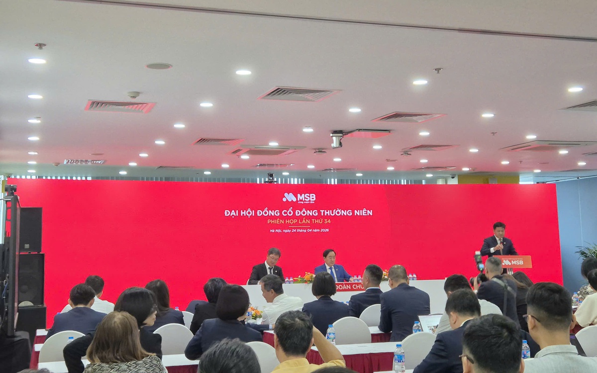 ĐHCĐ MSB: Mục tiêu lãi 8.000 tỷ đồng, trả cổ tức 20%