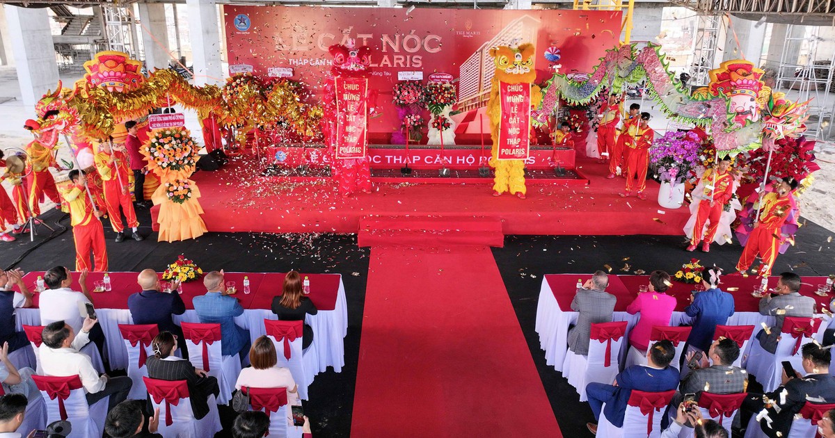 Chính thức cất nóc tháp căn hộ Polaris - The Maris Vũng Tàu