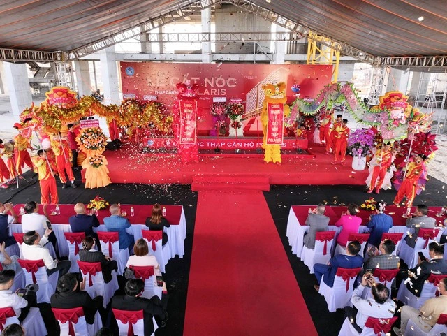 Chính thức cất nóc tháp căn hộ Polaris - The Maris Vũng Tàu - Ảnh 1