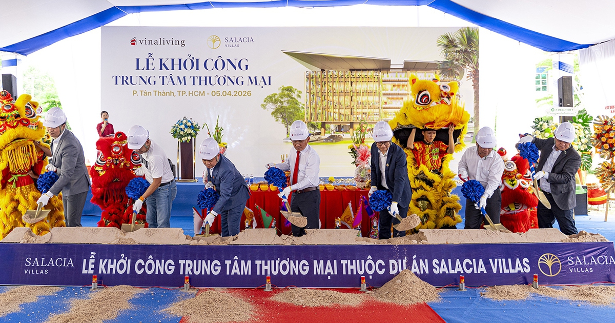 Vinaliving khởi công xây dựng trung tâm thương mại thuộc dự án Salacia Villas