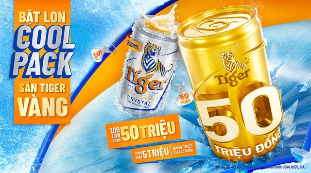Tiger Beer chào hè 2026 với hàng triệu giải thưởng ‘Bật lon Coolpack - Săn Tiger vàng’ - Ảnh 1