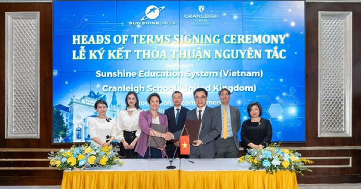 Sunshine Group hợp tác Cranleigh School phát triển hệ thống giáo dục chuẩn Anh tại Việt Nam