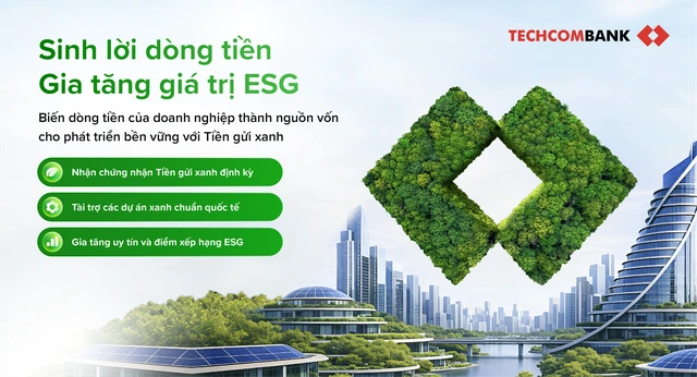 Techcombank ra mắt Tiền gửi Xanh: Giải pháp tài chính bền vững cho doanh nghiệp - Ảnh 1