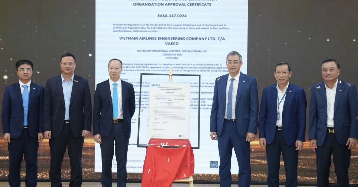 Lần đầu tiên Việt Nam tự đào tạo kỹ sư bảo dưỡng máy bay chuẩn châu Âu
