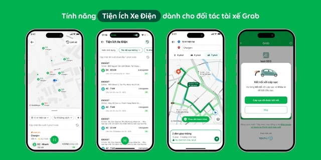 Bác tài Grab hết lo sạc xe điện - Ảnh 2
