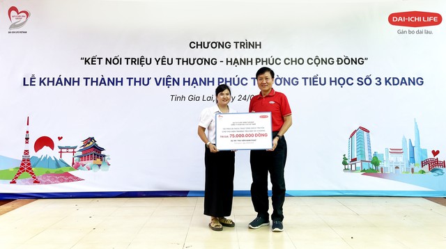Dai-ichi Life Việt Nam khởi động dự án ‘Thư viện Hạnh phúc’ tại tỉnh Gia Lai - Ảnh 1