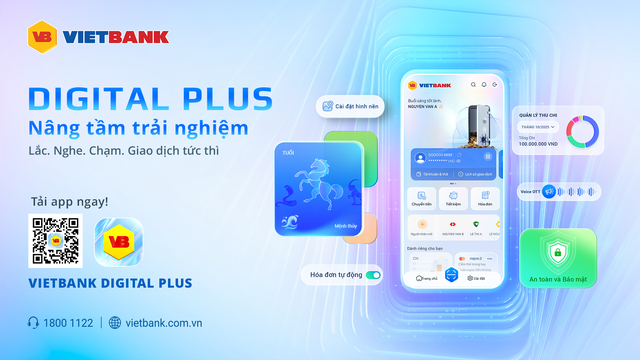 Vietbank Digital Plus ngân hàng số cho người dùng hiện đại - Ảnh 1