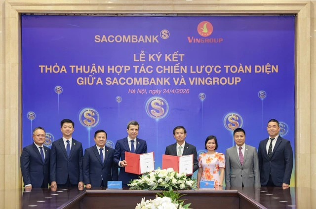 Sacombank và Vingroup ký kết hợp tác chiến lược toàn diện - Ảnh 1