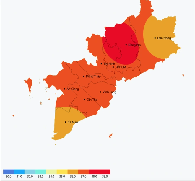 TP.HCM tiếp tục nắng nóng gay gắt, bao giờ mưa trái mùa trở lại? - Ảnh 2