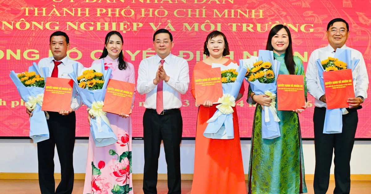 Sở NN - MT TP.HCM bổ nhiệm, luân chuyển nhiều cán bộ chủ chốt