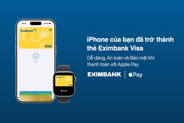 Thẻ EximBank Visa thêm lựa chọn thanh toán không tiền mặt với Apple Pay - Ảnh 1