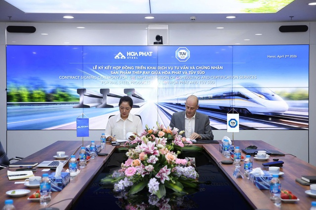 TÜV SÜD Rail GmbH (Đức) sẽ kiểm định chất lượng ray đường sắt của Hòa Phát - Ảnh 1