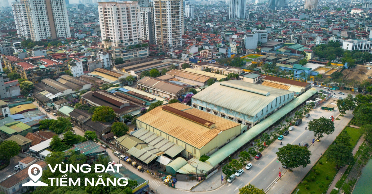 Toàn cảnh khu đất ven hồ Đền Lừ sắp chuyển đổi từ nhà máy sang chung cư tại Hà Nội