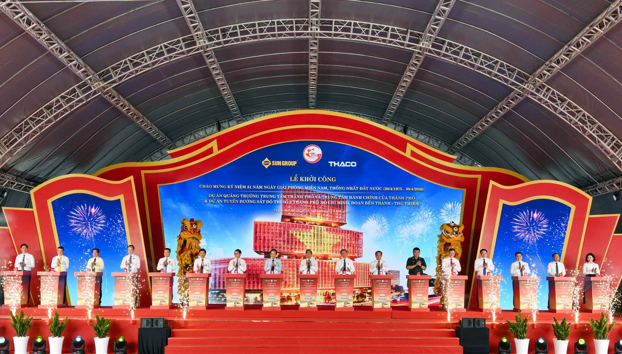 Toàn cảnh khu đất chỉ cách phường Sài Gòn một cây cầu, vừa khởi công xây dựng trung tâm hành chính gần 30.000 tỷ - Ảnh 1