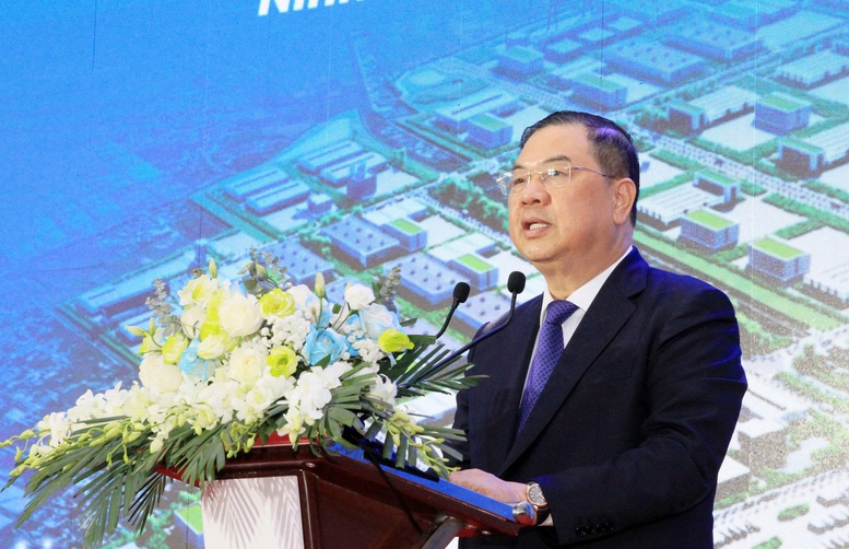 Phó Thủ tướng Thường trực Phạm Gia Túc dự khởi công khu công nghiệp Xuân Kiên (Ninh Bình) - Ảnh 2