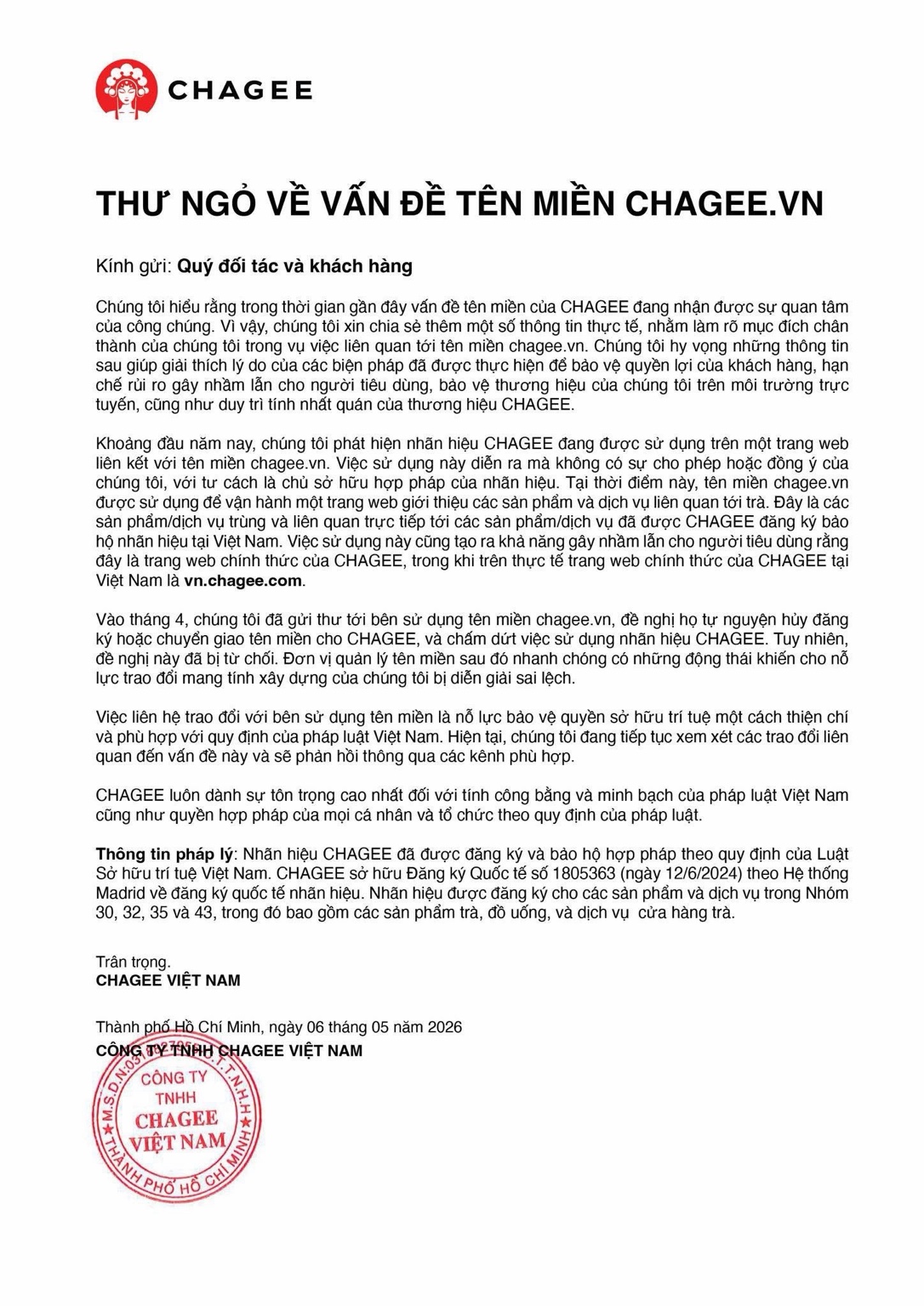 Vụ Chagee.vn: Đề xuất 'chuyển giao tên miền cho hãng trà sữa với giá 0 đồng' - Ảnh 2