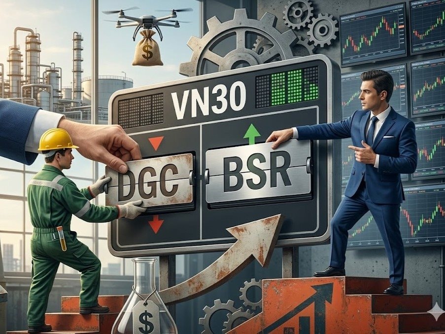HOSE gạch tên DGC khỏi rổ VN30: BSR chính thức thay thế từ 13/5 - Ảnh 1