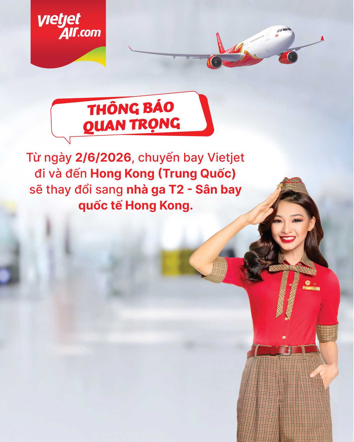 Vietjet thông báo quan trọng cho hành khách đi Hồng Kông - Ảnh 1