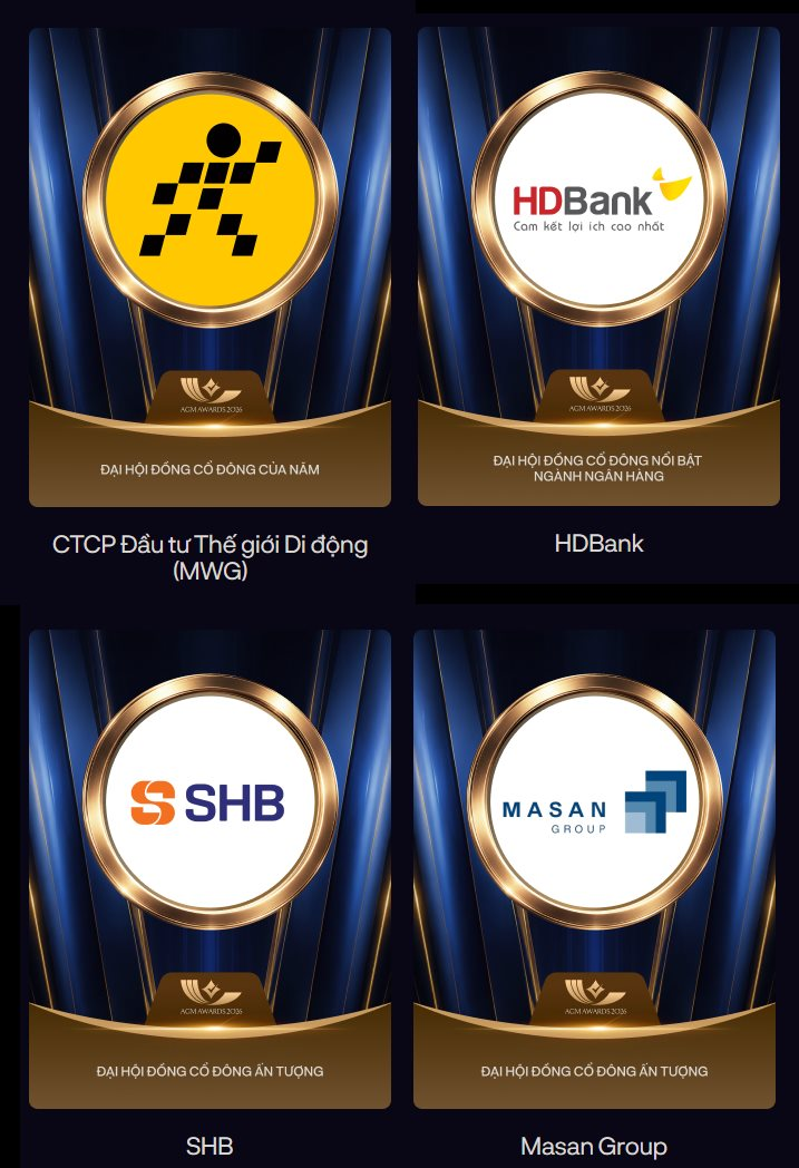 Công bố kết quả AGM Awards 2026: Các ngân hàng áp đảo nhóm vốn hóa lớn, nhiều doanh nhân kỳ cựu được vinh danh - Ảnh 3