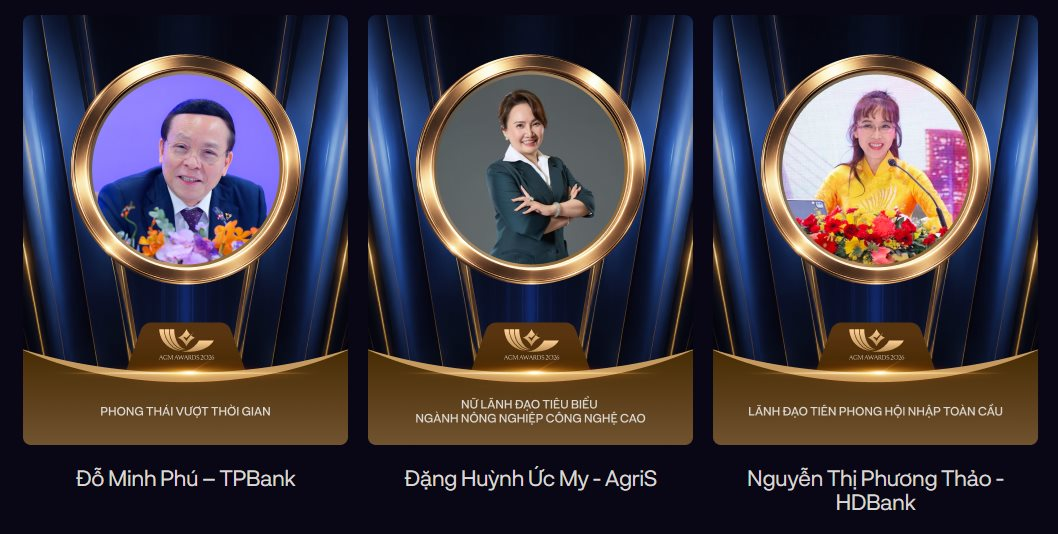 Công bố kết quả AGM Awards 2026: Các ngân hàng áp đảo nhóm vốn hóa lớn, nhiều doanh nhân kỳ cựu được vinh danh - Ảnh 5