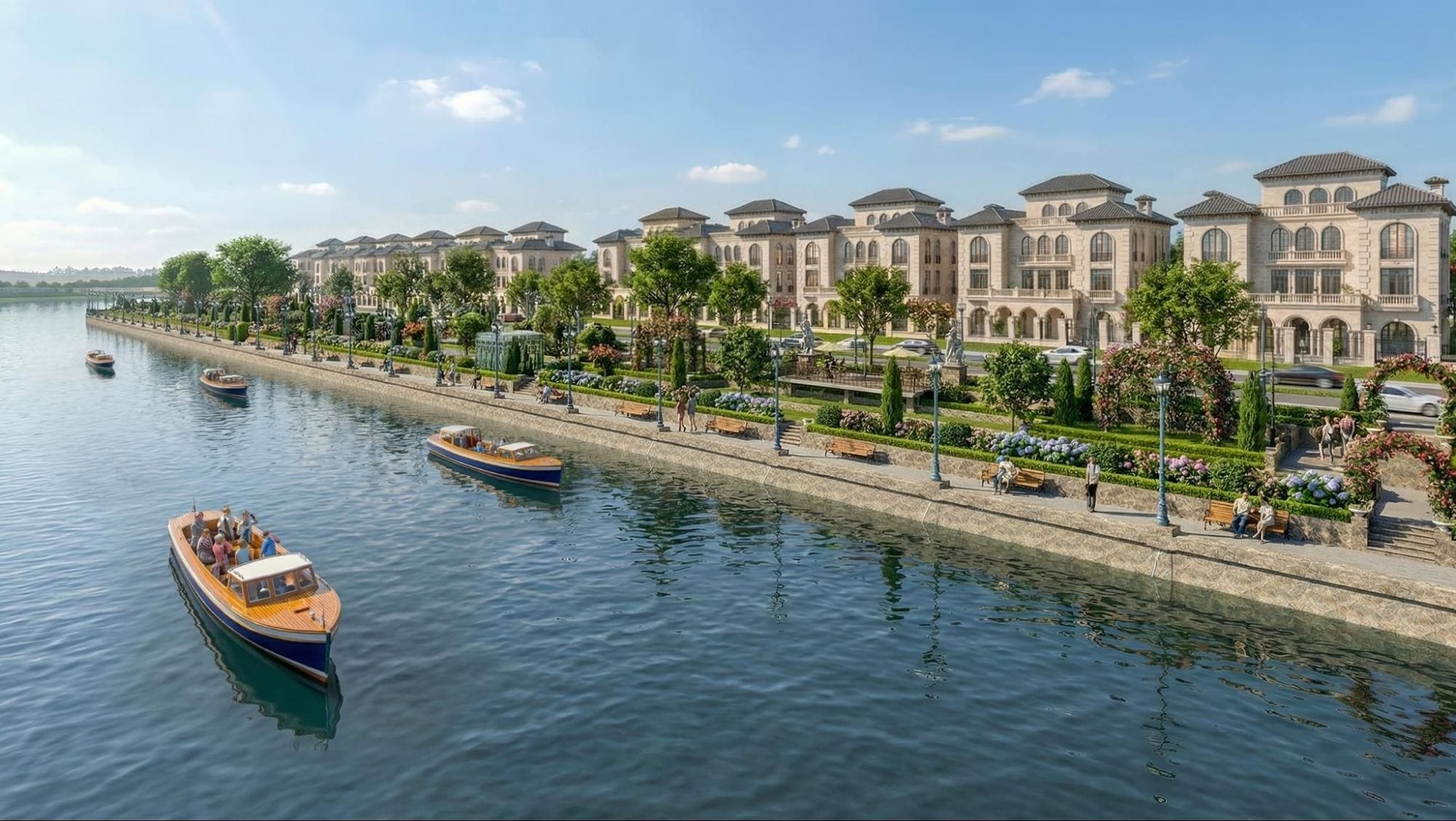 Choáng ngợp siêu dinh thự cho giới tài phiệt của Sunshine Group: Diện tích 2.500m2, trải dài 11km ven sông nằm ngay trục kết nối với Ciputra - Ảnh 2