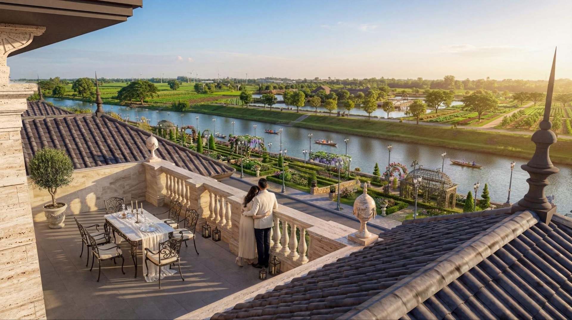 Choáng ngợp siêu dinh thự cho giới tài phiệt của Sunshine Group: Diện tích 2.500m2, trải dài 11km ven sông nằm ngay trục kết nối với Ciputra - Ảnh 6
