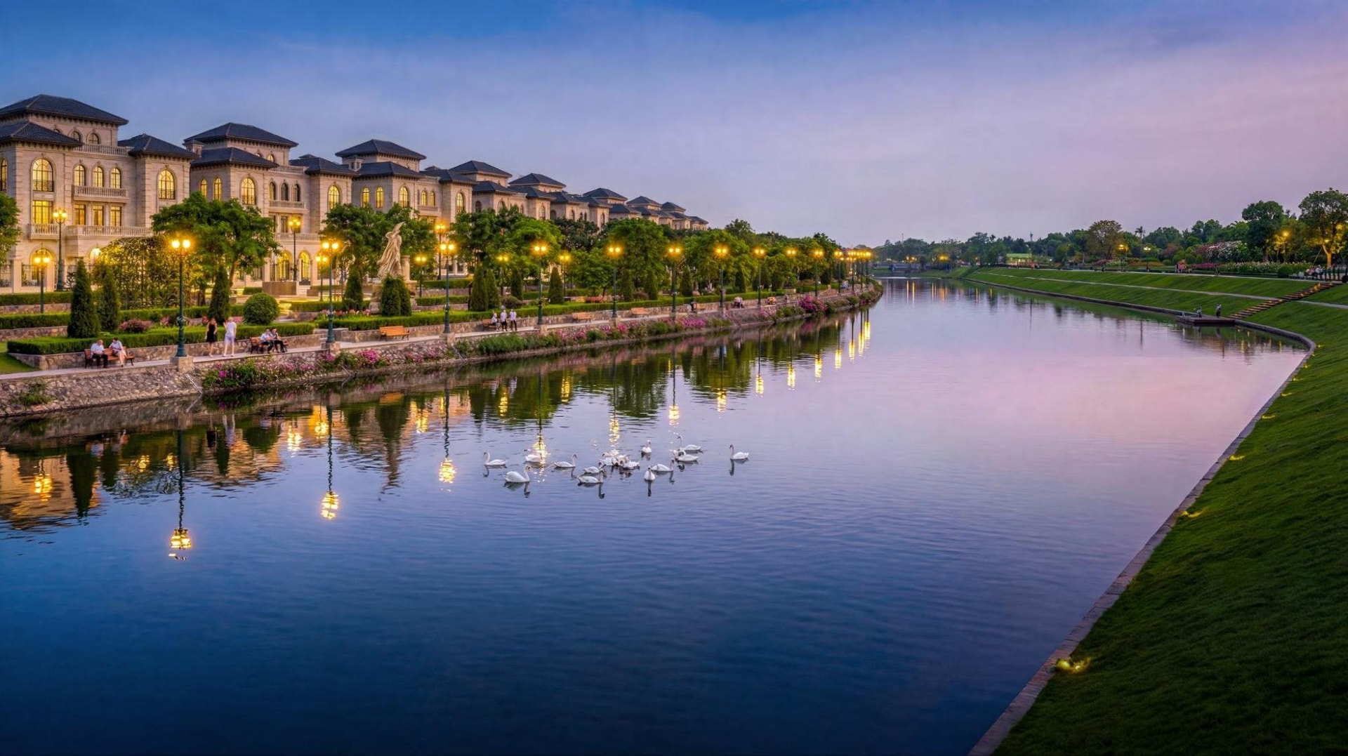 Choáng ngợp siêu dinh thự cho giới tài phiệt của Sunshine Group: Diện tích 2.500m2, trải dài 11km ven sông nằm ngay trục kết nối với Ciputra - Ảnh 7