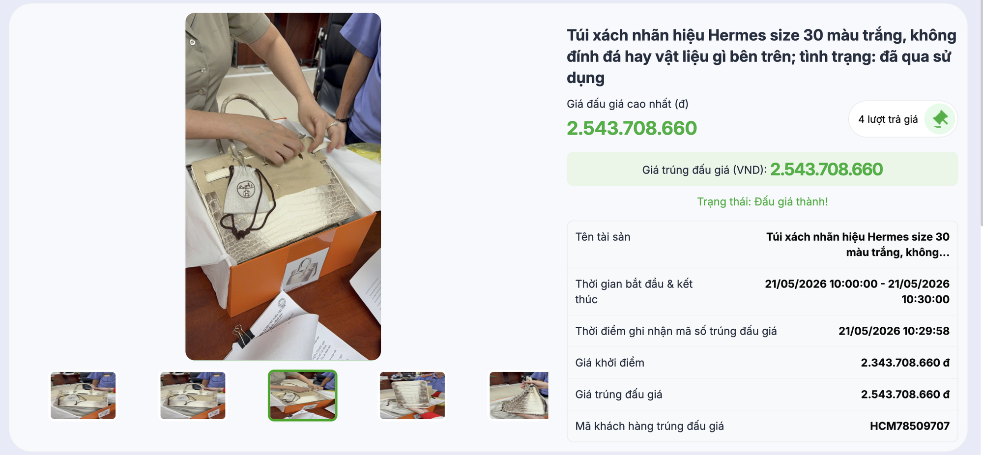 Túi Hermes bà Trương Mỹ Lan từng nói "giá trị không đáng bao nhiêu", đấu giá thu về hơn 14 tỉ đồng - Ảnh 2