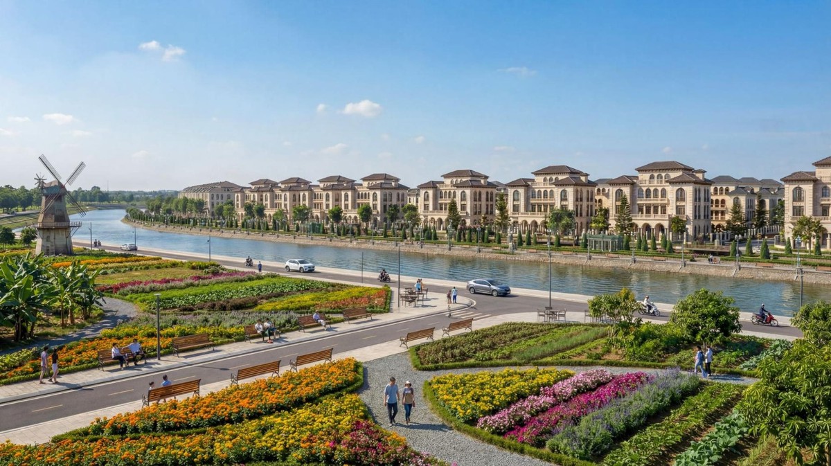 Choáng ngợp siêu dinh thự cho giới tài phiệt của Sunshine Group: Diện tích 2.500m2, trải dài 11km ven sông nằm ngay trục kết nối với Ciputra