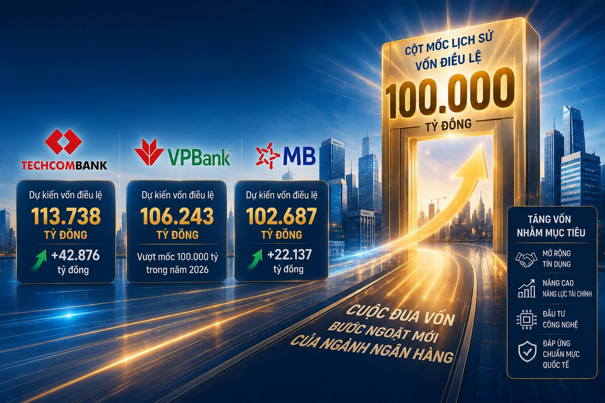 Ba ngân hàng sắp đạt cột mốc chưa từng có tại Việt Nam