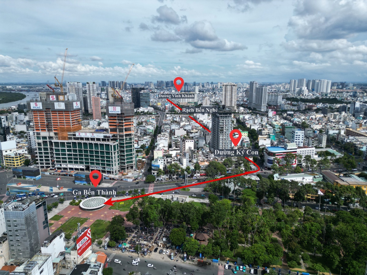Toàn cảnh dự kiến hướng tuyến metro Bến Thành - Cần Giờ