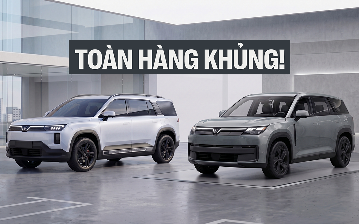 Lộ 2 SUV VinFast hoàn toàn mới: Kích thước lớn như VF 9, dáng góc cạnh kiểu Land Rover, có điểm gần giống VF 8 vừa ra mắt