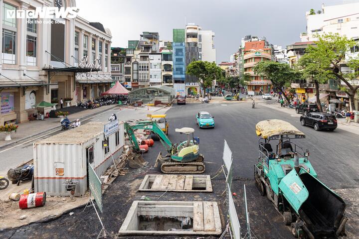 Hiện trạng loạt dự án chống ngập ở nội đô Hà Nội trước hạn về đích 30/5 - Ảnh 7