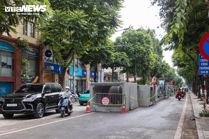 Hiện trạng loạt dự án chống ngập ở nội đô Hà Nội trước hạn về đích 30/5 - Ảnh 16