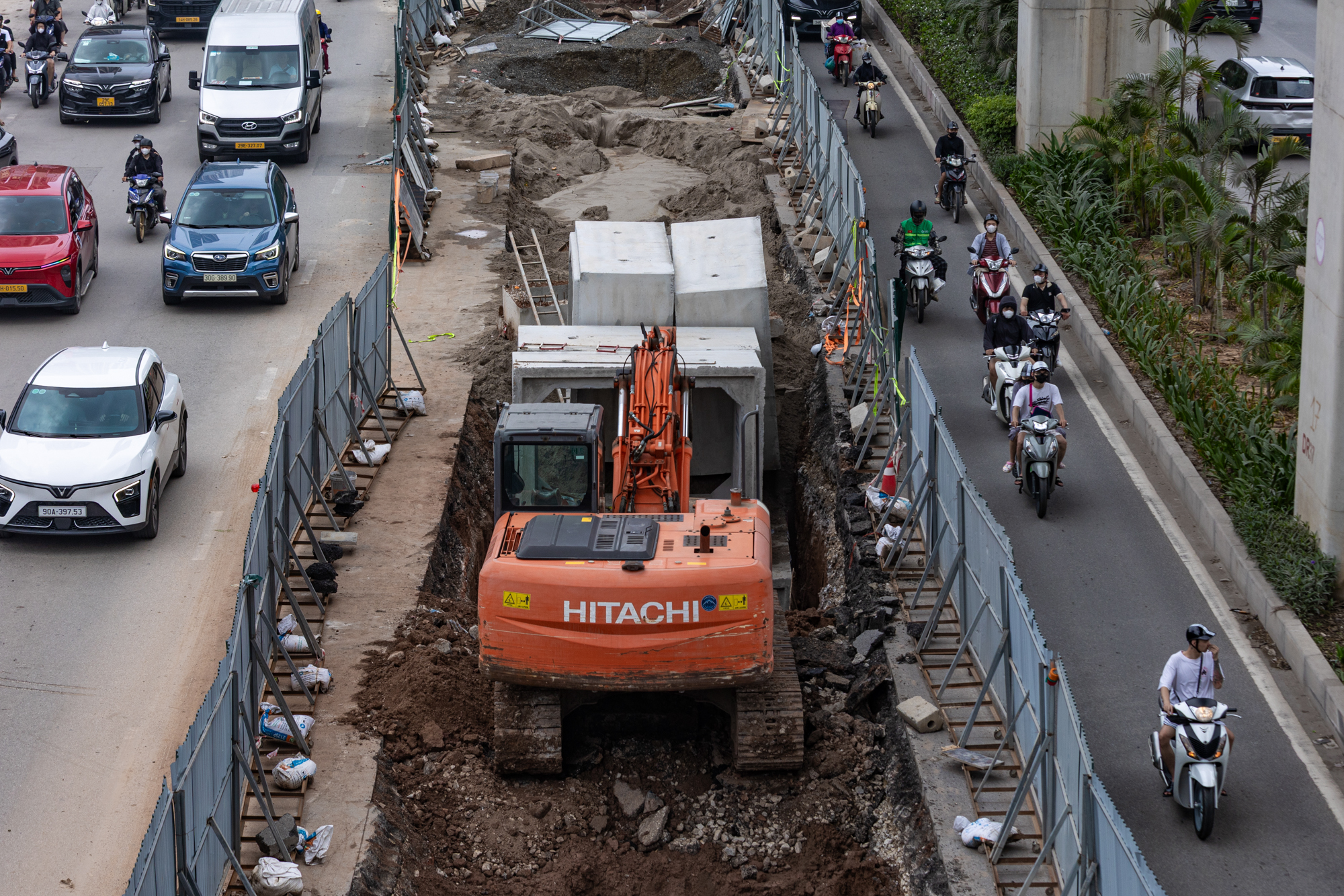 Toàn cảnh loạt dự án phủ khắp Hà Nội như một đại công trường: Tổng mức đầu tư hàng trăm nghìn tỷ, dự kiến hoàn thành trong năm nay - Ảnh 10
